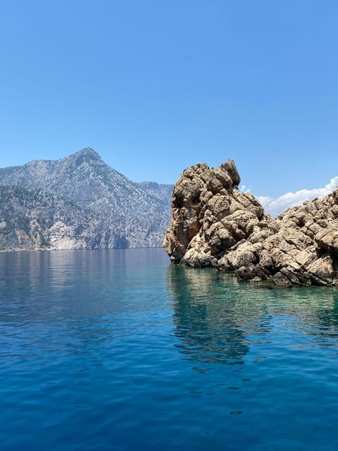 Alanya/Side City: Suluada, Bays Visit With Boat W/Lunch - Lunch on the water: fresh fish, salad, and tea by the bay