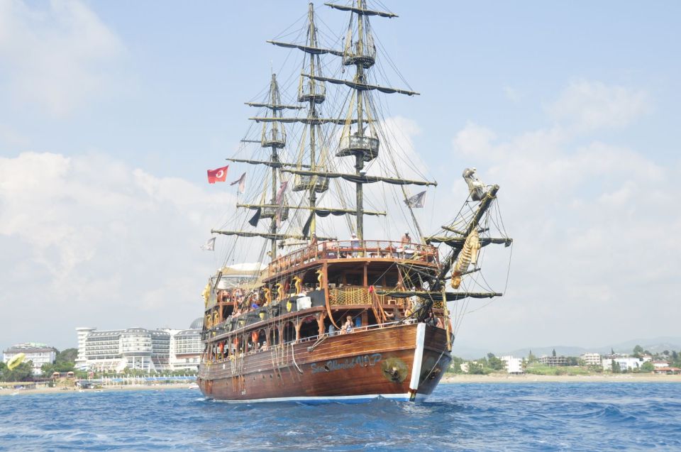 City of Side: Manavgat River Boat Lunch Cruise & Bazaar Tour - Manavgat Waterfalls: quick look, big photos, optional switch