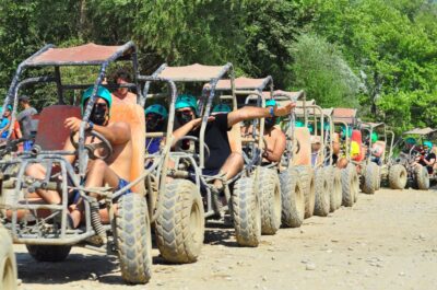 City of Side: Rafting, Zipline, Jeep, Buggy and Quad Combo - Getting to the canyon from Side: pickup, transfers, and the time reality