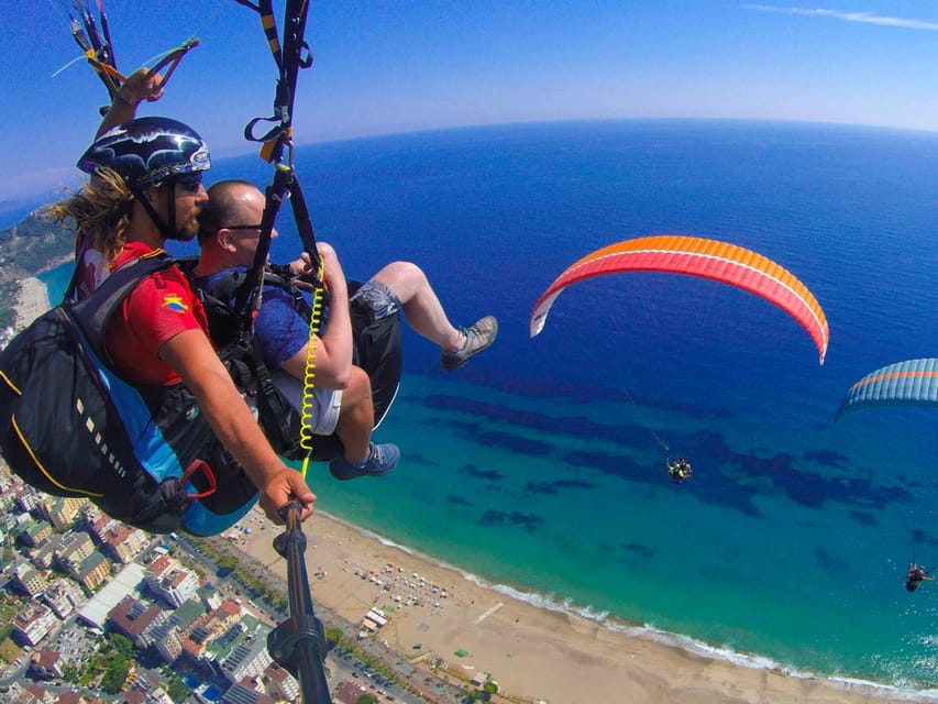 From City of Side: Alanya Tandem Paragliding w/ Beach Visit - Cleopatra Beach Is the Point of This Flight