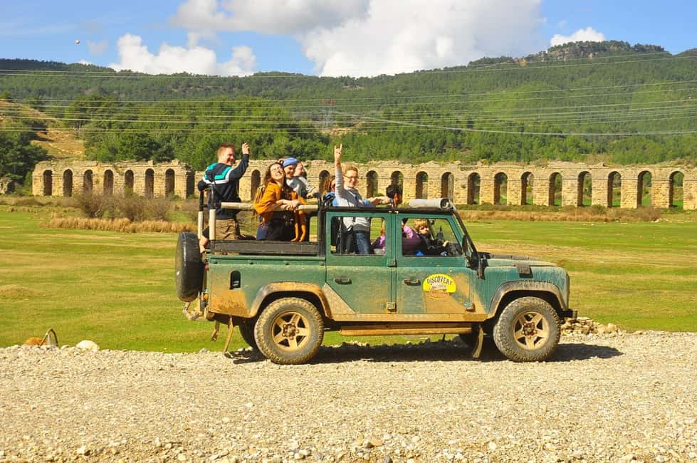 Jeep Safari-Lunch-Boat-Canyon-Waterfall-Foam,Water Party - Crew names, music energy, and photo-team chaos