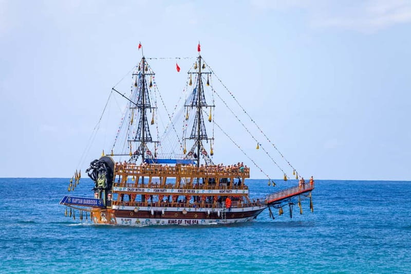 Side: Pirate Boat Trip with Lunch & Swimming Stops - Hotel pickup and the Baba A Boat meeting point